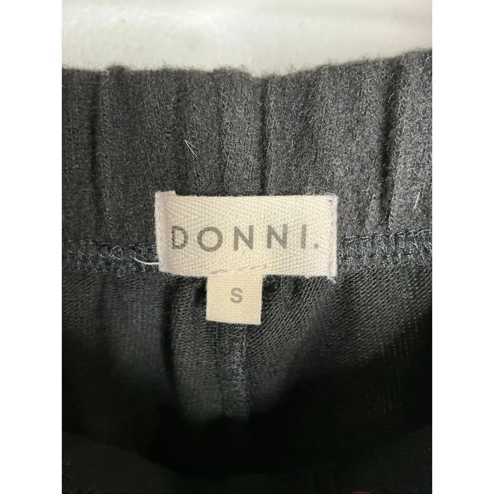 Donni. Sweater Henley Sweatpants | Black in Small